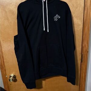 Louis Vuitton Black Hoodie with White Accents